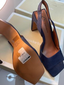 Sandália Feminina Capodarte Novíssima Azul Número 37