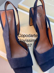 Sandália Feminina Capodarte Novíssima Azul Número 37