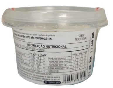 Bala de Côco Tradicional Vovó Áurea, Artesanal