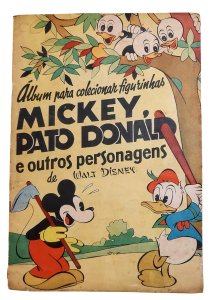 Álbum Para Colecionar Figurinhas Mickey, Pato Donald e Outros Personagens de Walt Disney, Edição 1959