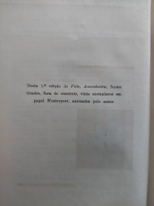 Fala Amendoeira, Carlos Drummond de Andrade. Primeira Edição de 1957, Livraria José Olympio Editora