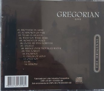 Cd Gregorian Live, The Original