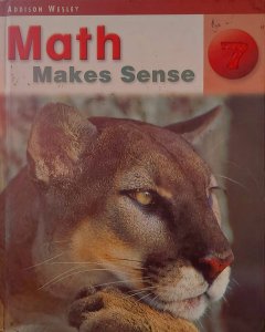 Math Makes Sense 7, Addison Wesley, Jason Jonhston